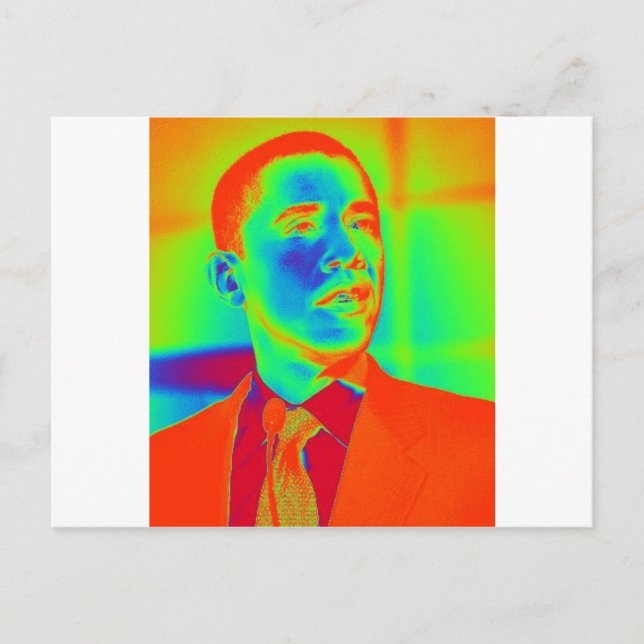 Präsident Barack Obama Postkarte (Vorderseite)
