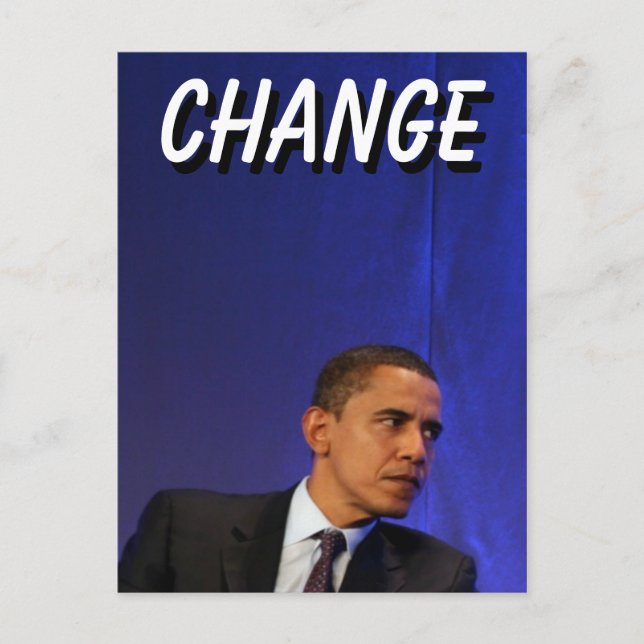 Präsident Barack Obama Postkarte (Vorderseite)
