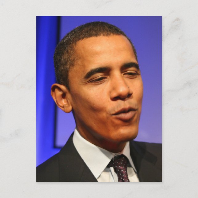 Präsident Barack Obama Postkarte (Vorderseite)