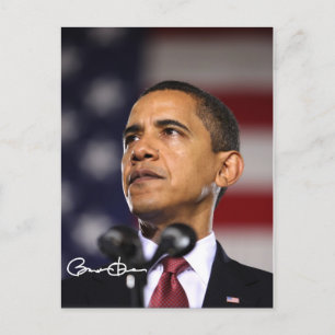 Präsident Barack Obama Postkarte