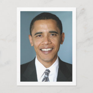 Präsident Barack Obama Postkarte