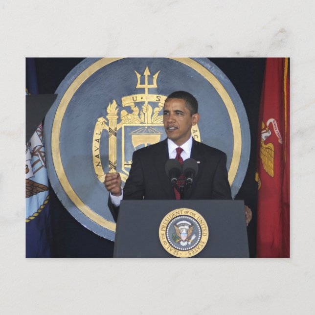 Präsident Barack Obama Postkarte (Vorderseite)