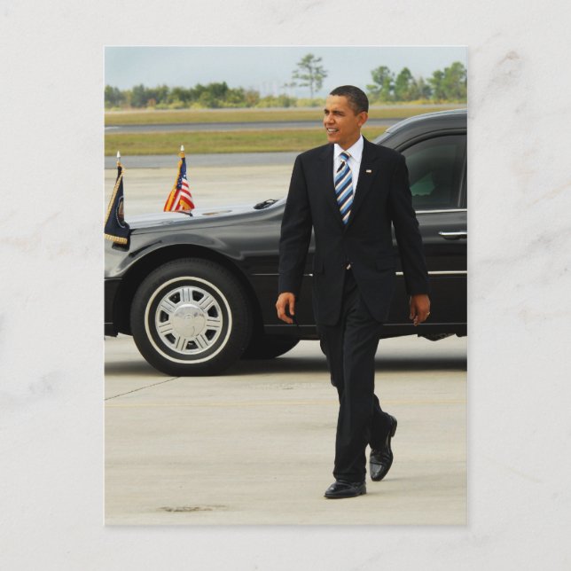 Präsident Barack Obama Postkarte (Vorderseite)