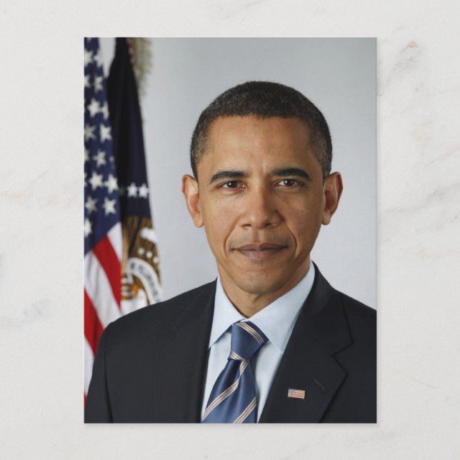 Präsident Barack Obama Postkarte (Vorderseite)