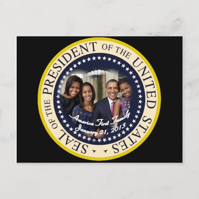 Präsident Barack Obama Postkarte (Vorderseite)