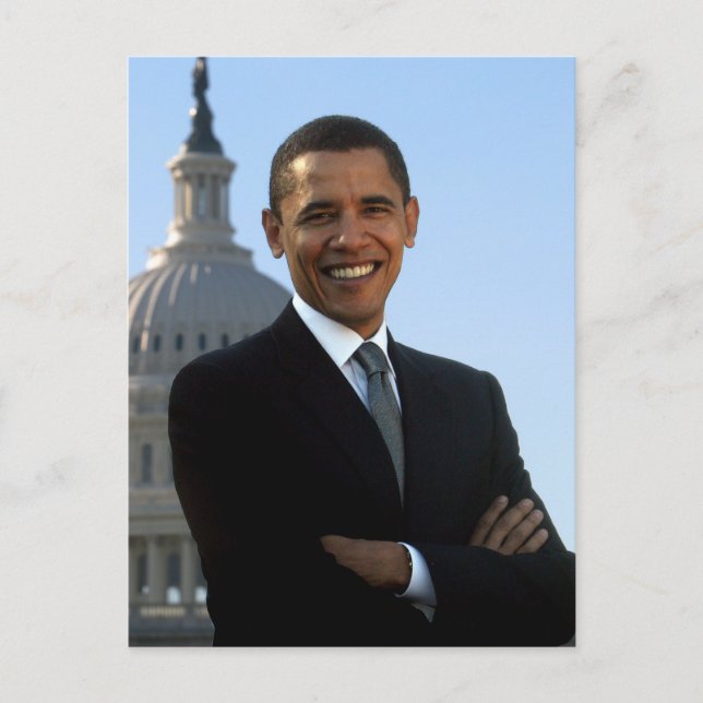 Präsident Barack Obama Postkarte (Vorderseite)