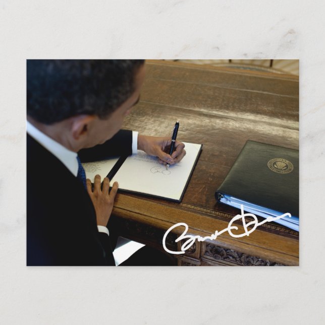 Präsident Barack Obama Postkarte (Vorderseite)
