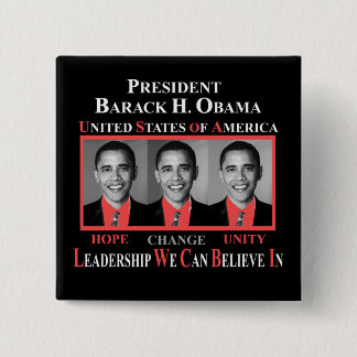 PRÄSIDENT BARACK OBAMA - ROT BUTTON