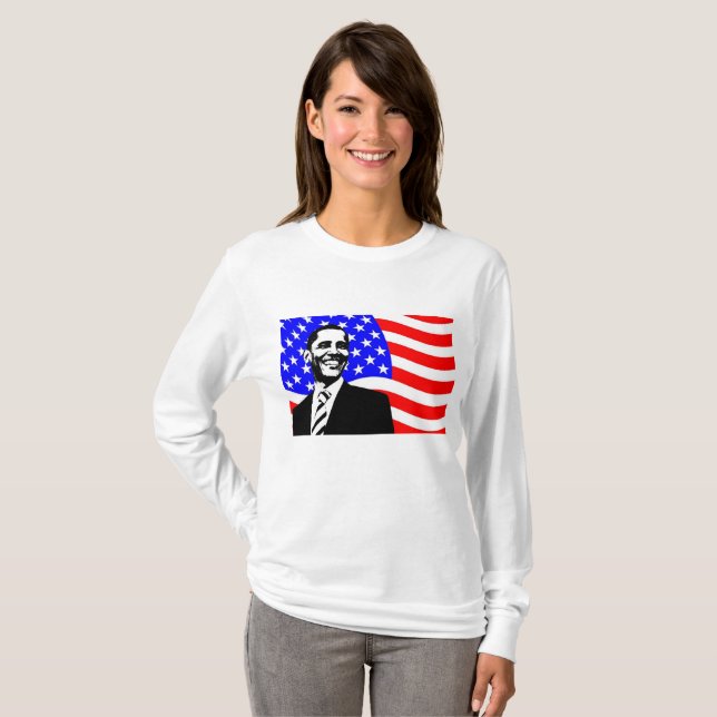 Präsident Barack Obama Shirt zur Unterstützung (Vorne ganz)