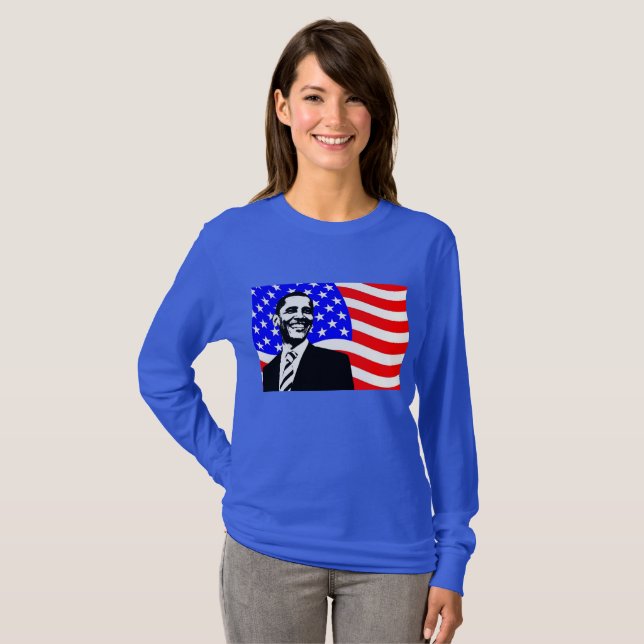 Präsident Barack Obama Shirt zur Unterstützung (Vorne ganz)