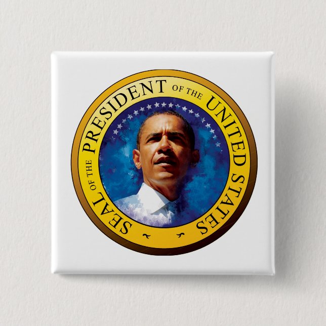 Präsident Barack Obama Siegel Button (Vorderseite)