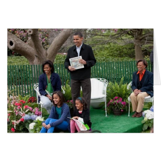 Präsident Barack Obama und Familie (Vorderseite (Horizontal))