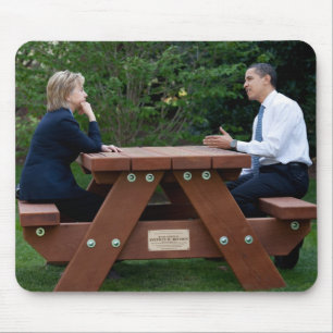 Präsident Barack Obama und Hillary Clinton Mousepad