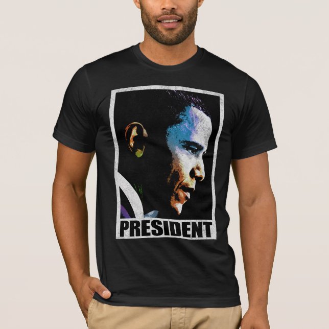 Präsident Barack Obama Vintag T-Shirt (Vorderseite)