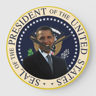 Präsident Barack Obama Wall Clock Große Wanduhr