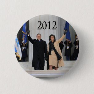 Präsident Barack und Michele Obama Button