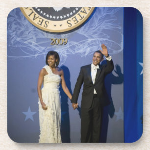Präsident Barack und Michele Obama Getränkeuntersetzer