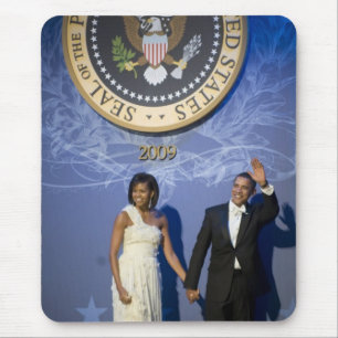 Präsident Barack und Michele Obama Mousepad