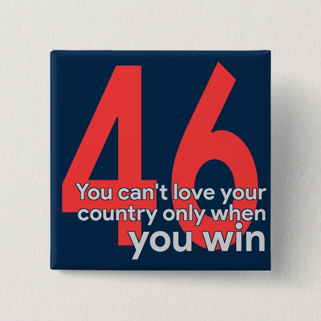 Präsident Biden am 6. Januar Button (Vorderseite)