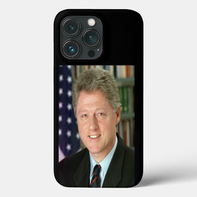 Präsident Bill Clinton Foto Case-Mate iPhone Hülle (Rückseite)