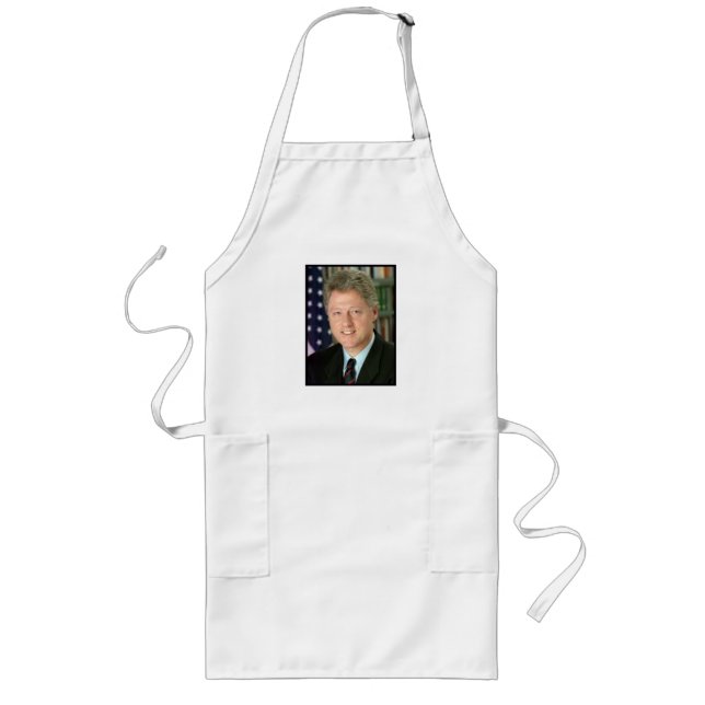 Präsident Bill Clinton Foto Lange Schürze (Vorne)