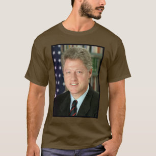 Präsident Bill Clinton Foto T-Shirt