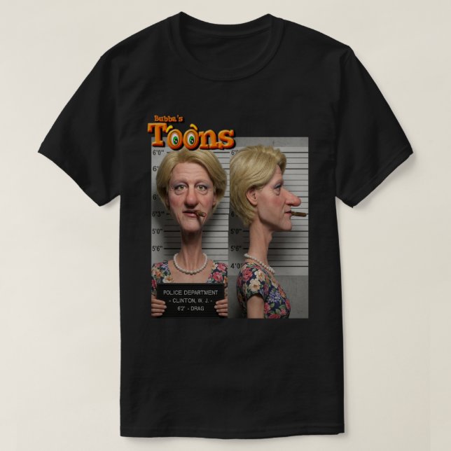 PRÄSIDENT BILL CLINTON T-Shirt (Design vorne)