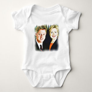Präsident Bill Clinton und Präsidentin Hillary Cli Baby Strampler