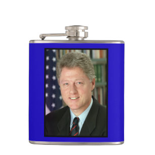 Präsident Bill Clinton Weißes Haus Foto Flachmann