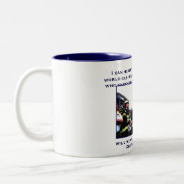 Präsident Bush, kann ich Sie, die Erholung hören Zweifarbige Tasse