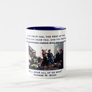 Präsident Bush, kann ich Sie, die Erholung hören Zweifarbige Tasse