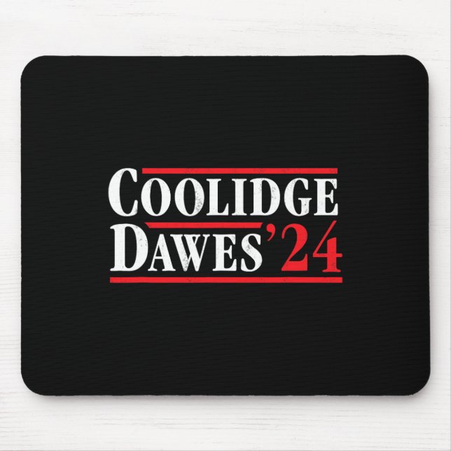 Präsident Calvin Coolidge 1924 - Retro 4. Juli Mousepad (Vorne)