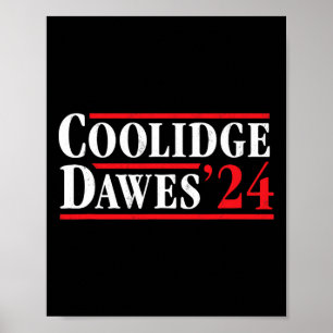 Präsident Calvin Coolidge 1924 - Retro 4. Juli Poster