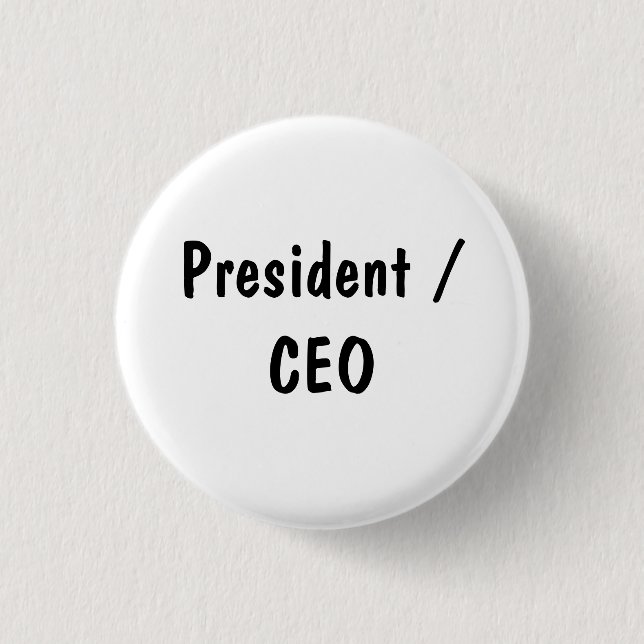 Präsident/CEO Button (Vorderseite)