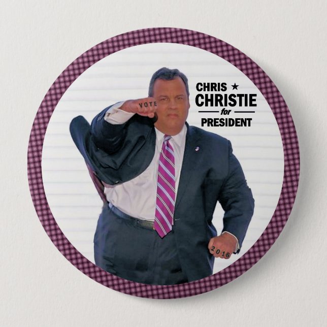 Präsident Chris-Christie im Jahre 2016 Button (Vorderseite)
