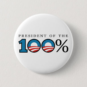 Präsident der 100 Prozent Button