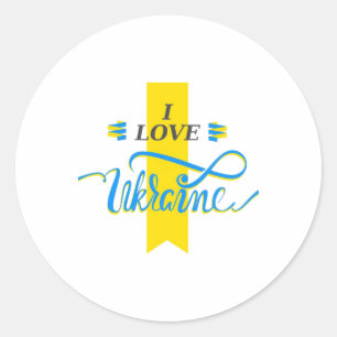Präsident der Ukraine Wolodymyr Selenskyj Sticker1 Runder Aufkleber