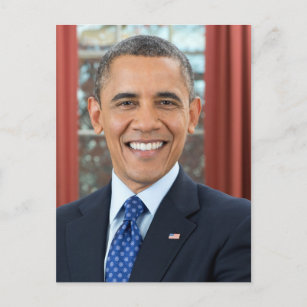 Präsident der Vereinigten Staaten Barack Obama Postkarte