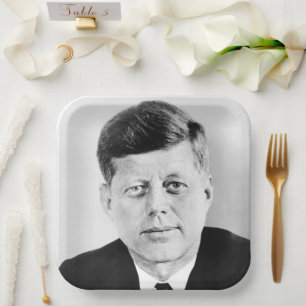 Präsident der Vereinigten Staaten John Kennedy Prä Pappteller
