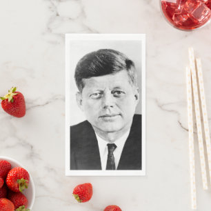 Präsident der Vereinigten Staaten John Kennedy Prä Serviette