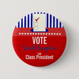 Präsident des Studentenrats Button
