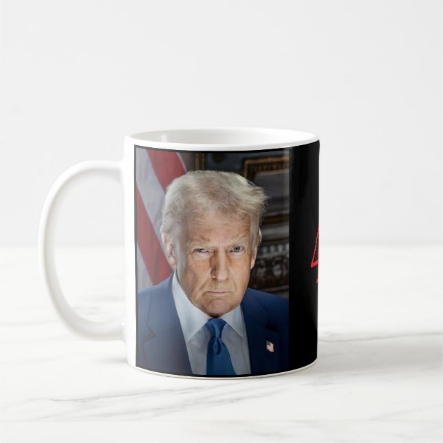 Präsident Donald J. Trump 47 Kaffeetasse (Links)