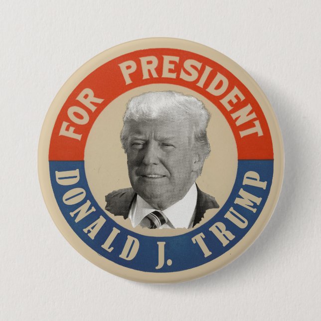 Präsident Donald-J. Trump For Button (Vorderseite)