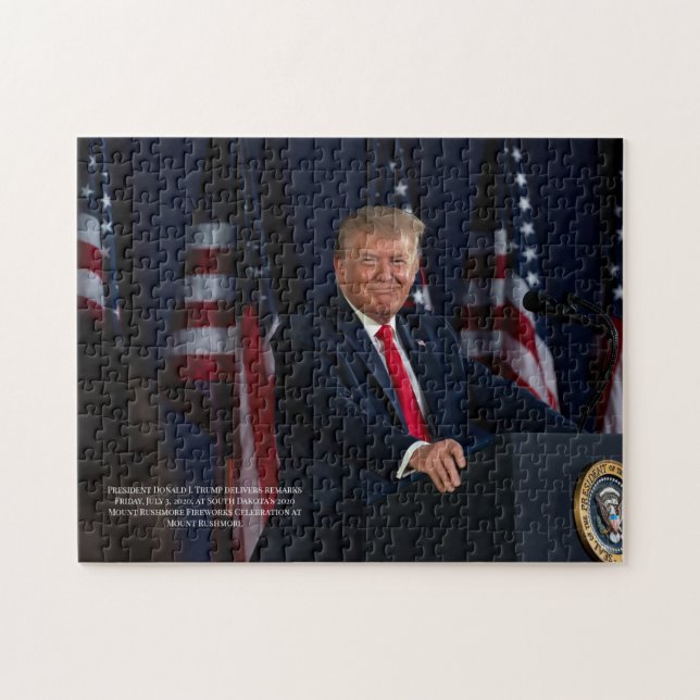 Präsident Donald J. Trump Mt Rushmore Foto (Horizontal)