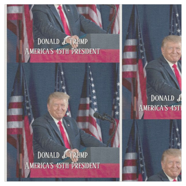 Präsident Donald J. Trump Mt Rushmore-Rede Stoff (Nahaufnahme)