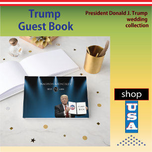 Präsident Donald J. Trump Patriotic 🇺 🇸 Hochzeit Gästebuch