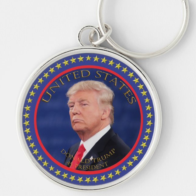 Präsident Donald- Trump45 Schlüsselanhänger (Vorne)