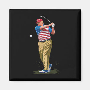 Präsident Donald Trump 2025 Golf Us Amerikanische Magnet