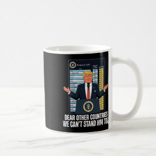 Präsident Donald Trump 2025 Zoll Wir Können Nicht Kaffeetasse