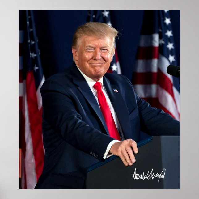 Präsident Donald Trump 4. Juli 2020 & Sig Poster (Vorne)